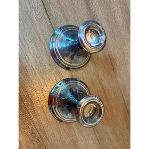 Gorham Silver Plate Candlestick Holders Set of 2 YC 3003 Weighted Vintage Silver